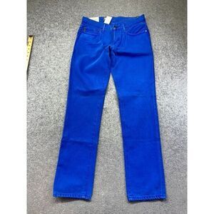 Abercrombie & Fitch Jeans Mens 31x30 The A&F Skinny Button Fly‎ Blue Dyed Denim